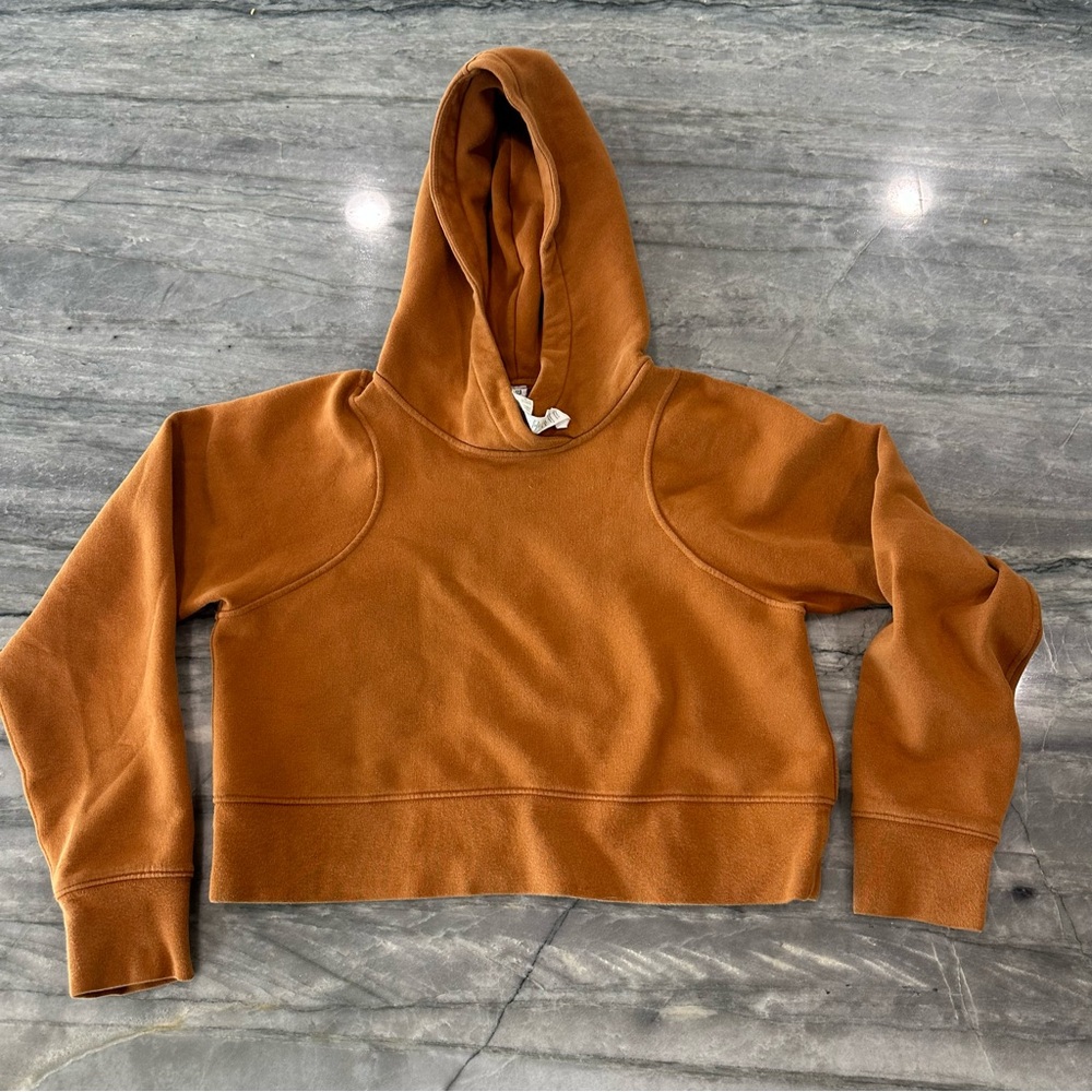 Lululemon Loungeful Cropped Hoodie sz 4